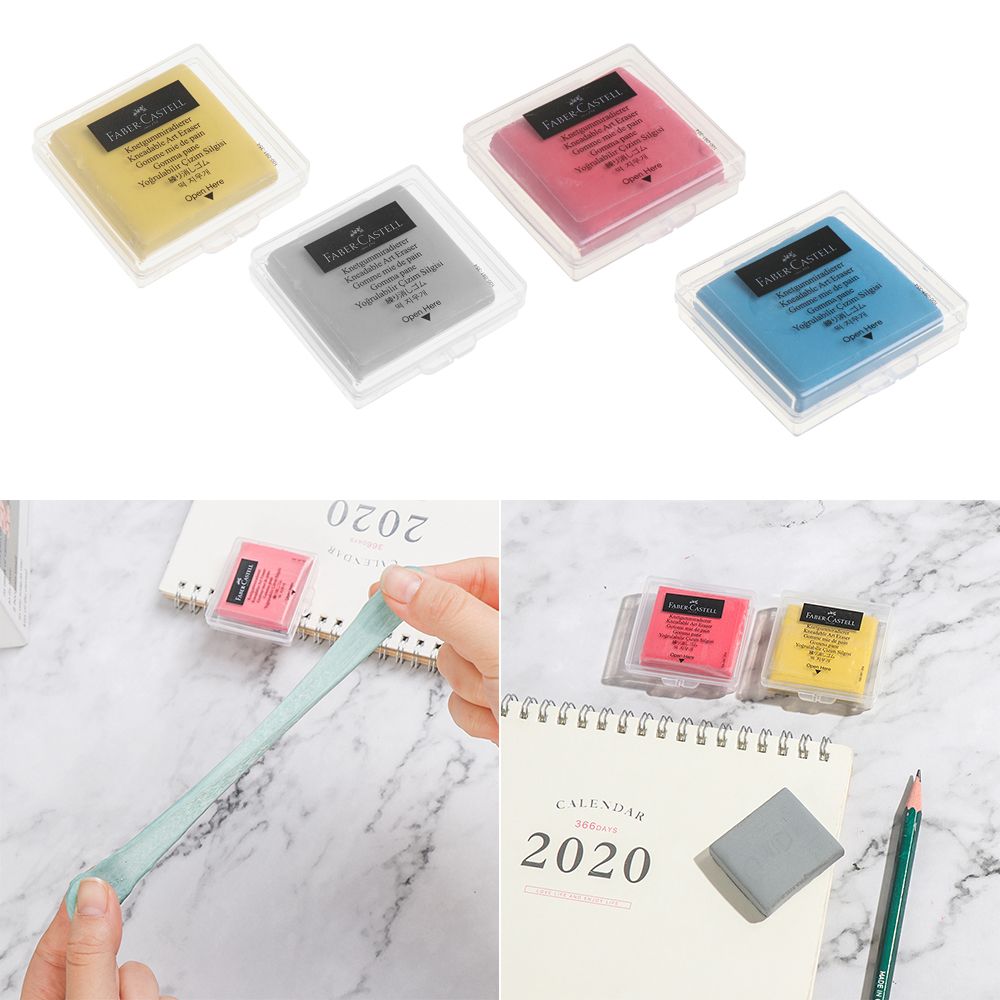 Rubber Eraser Kneaded - シンプルなゴム製の消しゴム、変形可能なソフト消しゴム、カラフルな練り消しゴム、学校、オフィス用