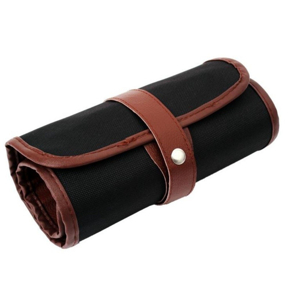 Pen Pouch Roll - 24/36/48/72スロット ロールアップペンシルケース PUレザーストラップデザイン カラフルペンシルラップホルダー 大容量ペンシルポーチ
