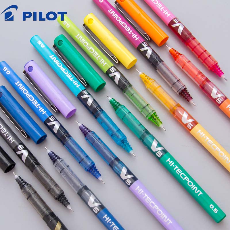 Pilot Pen G2 - 日本パイロット マルチカラーゲルペン HI-TECPOINT BX-V5 大容量液体インクボールペン 可視インクウィンドウ