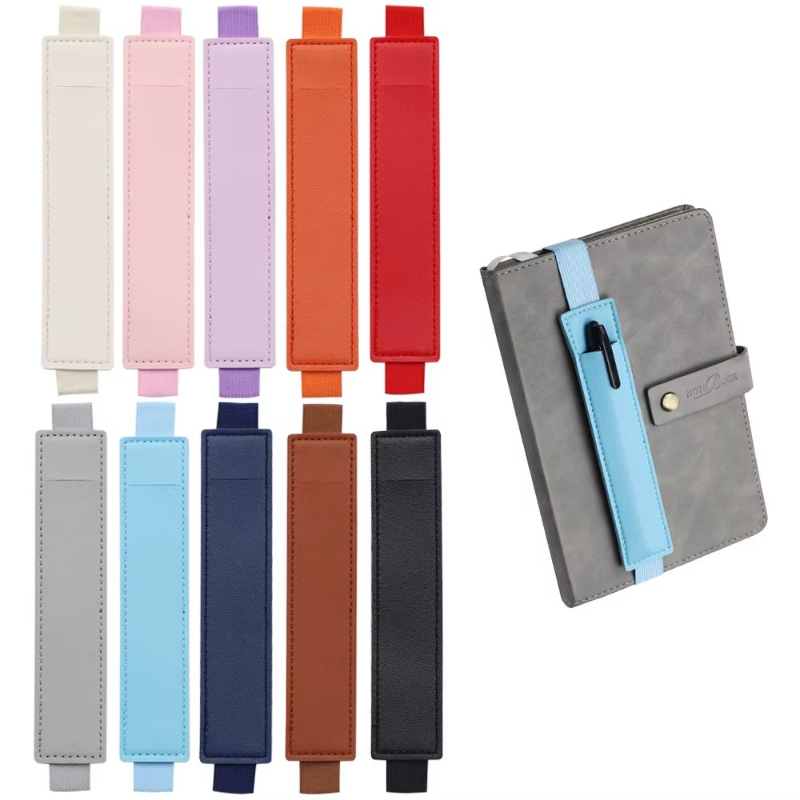 Pen Pouch Roll - 1個入り、伸縮性のあるノートバンド/ペンケース/ノートバインダー用ストラップ、調整可能なペンホルダー