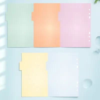 Index Tab Divider - 10個入り プラスチック製仕切りタブ、多色、滑らかな表面、オフィス用バインダー仕切り、ラベル、紙製インデックスタブ