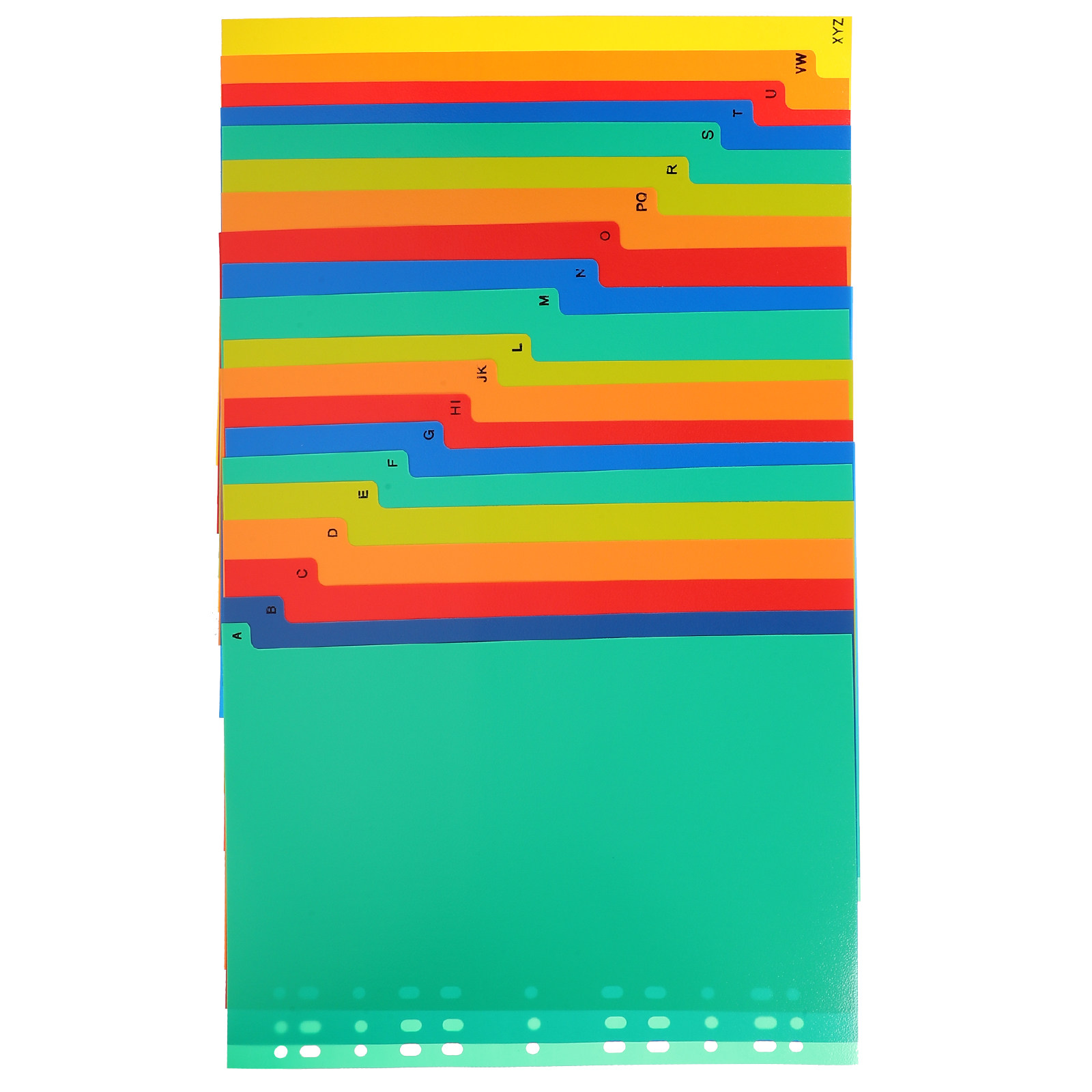 Index Tab Divider - 21個入り、カラフルなインデックス分類タブ。ノート、プランナー、ファイルの整理に使える、書き込み可能な仕切りページ。