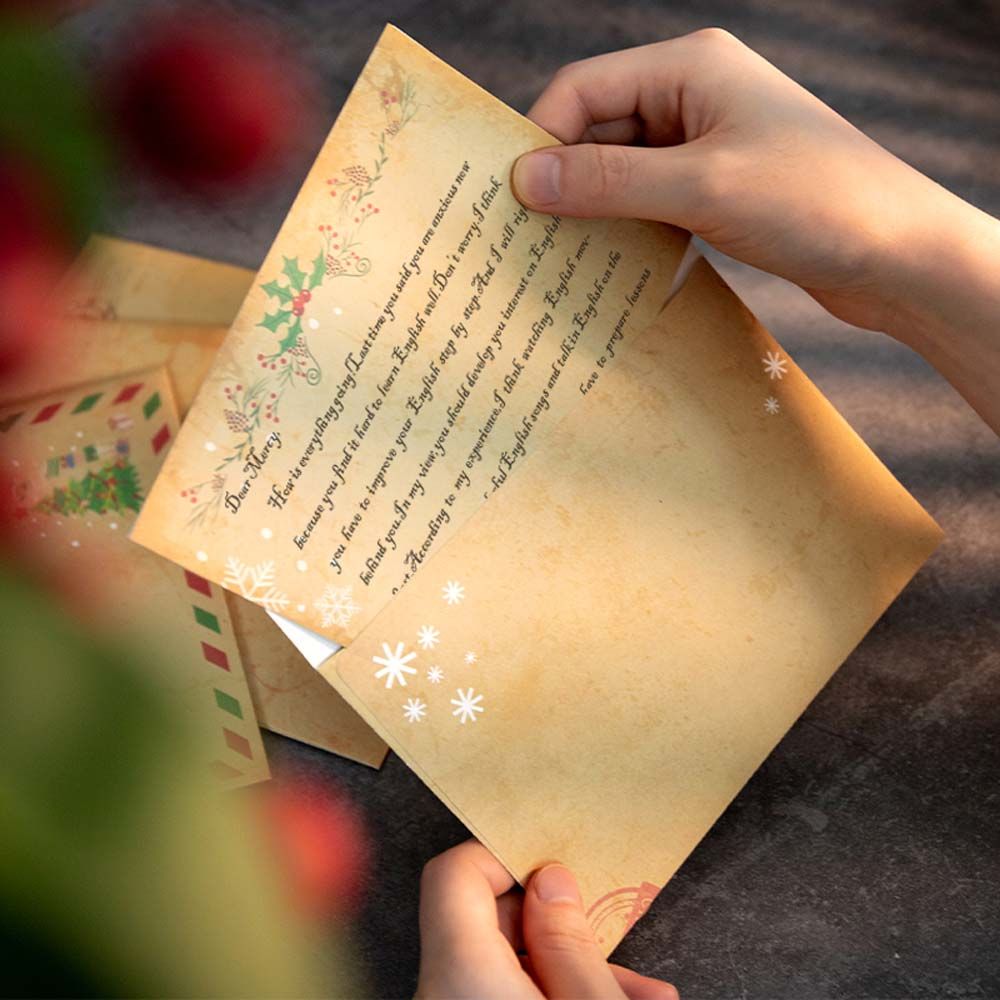 DIY 6枚セット グリーティングカード 招待状 スノーマン - Letter Envelope Kraft のレビューと価格