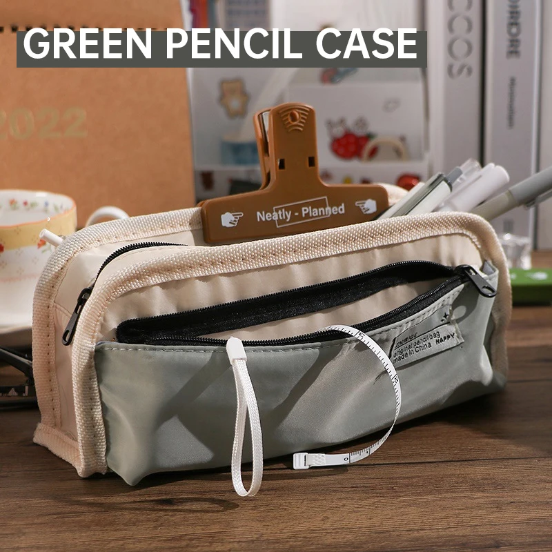 大容量ペンケース ミニマルデザイン ペンポーチ かわいいペン - Office Supply Office Stationery Items のレビューと価格