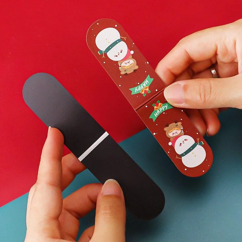 かわいい漫画柄の磁石付きブックマーク5個セット。本や学校、オ - Bookmark Magnetic Clip のレビューと価格