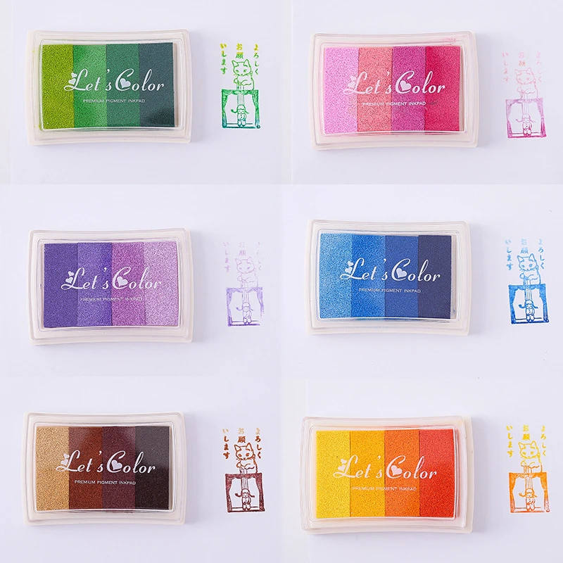 Inkpad用インクパッド4色,1ピース,カラー,インクパッ - Self Inking Stamp のレビューと価格