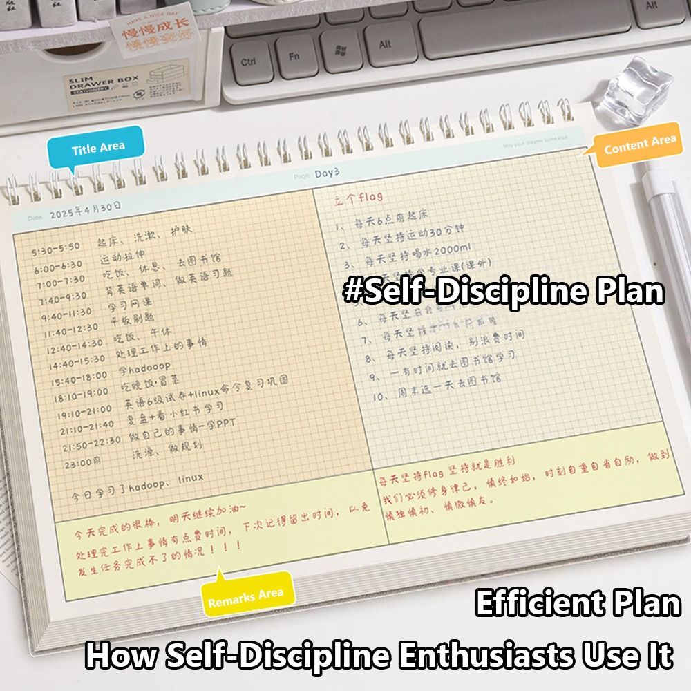 シンプルな厚紙コイルノート グリッド/水平線仕切りデザイン  - Graph Paper Pad のレビューと価格