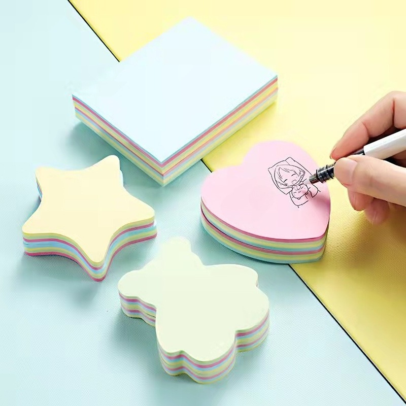 形の付いた付箋セット - オフィスや学校用の楽しいデザインの - Graph Paper Pad のレビューと価格