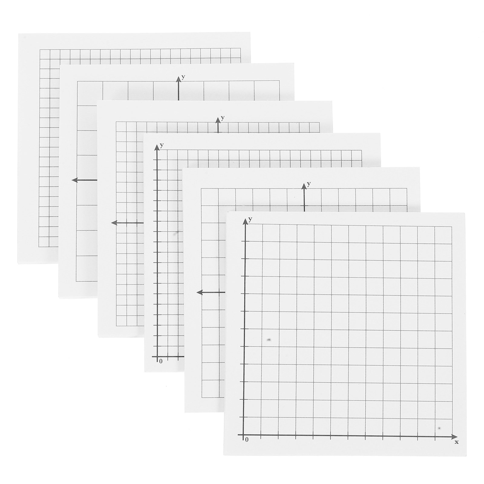 6枚入り、罫線入りで使いやすい、剥がしやすい粘着メモパッド。 - Graph Paper Pad のレビューと価格