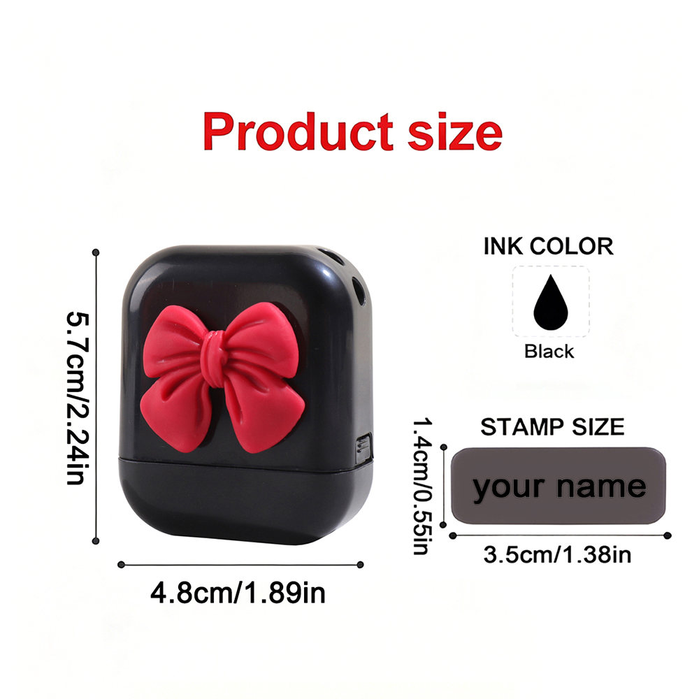 パーソナライズカスタム子供用名前スタンプ可愛いサインテキスト - Self Inking Stamp のレビューと価格