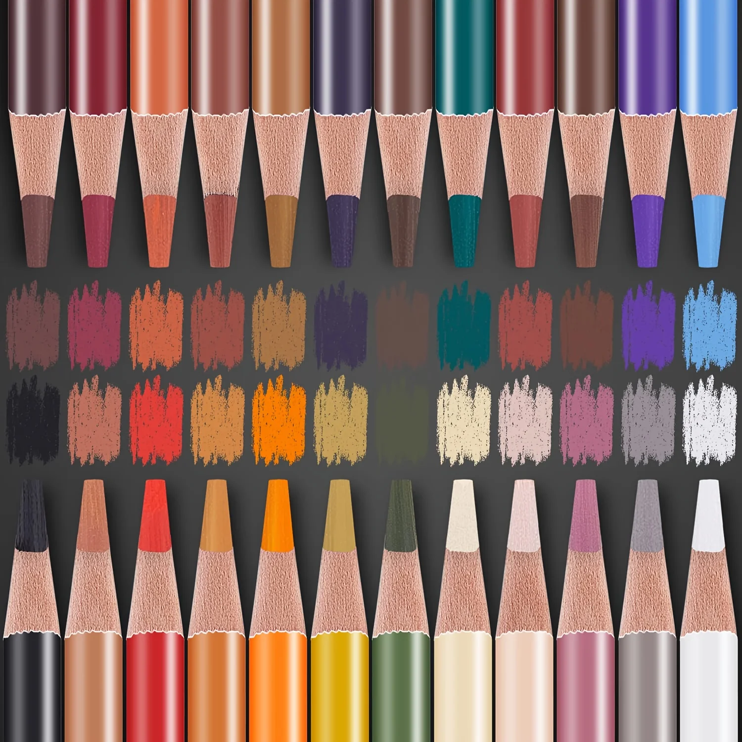 プロチョークパステル色鉛筆、24/72色セット、描画、ブレン - Highlighter Set Pastel のレビューと価格