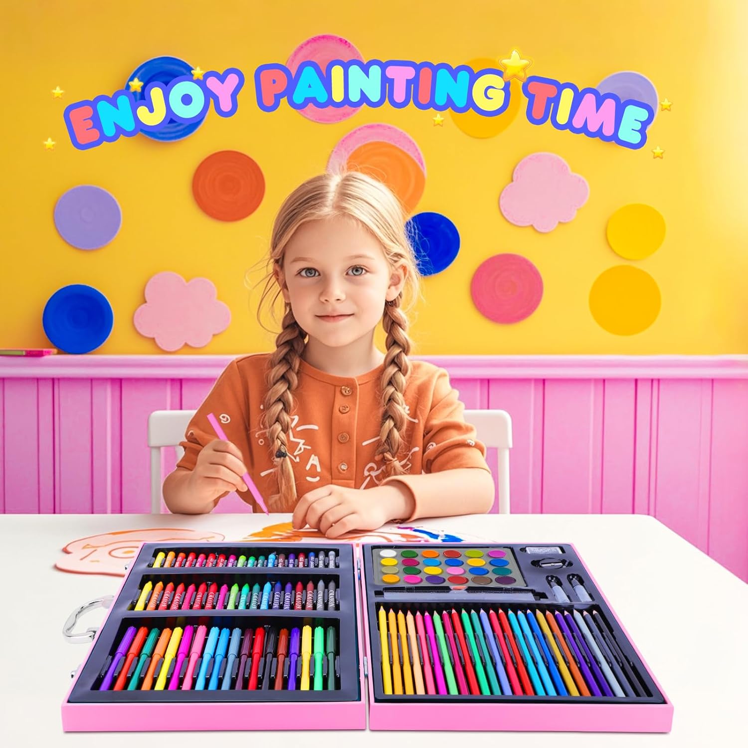 110個入りアート＆クラフト用品セット、塗り絵ペンセット、マ - Highlighter Set Pastel のレビューと価格