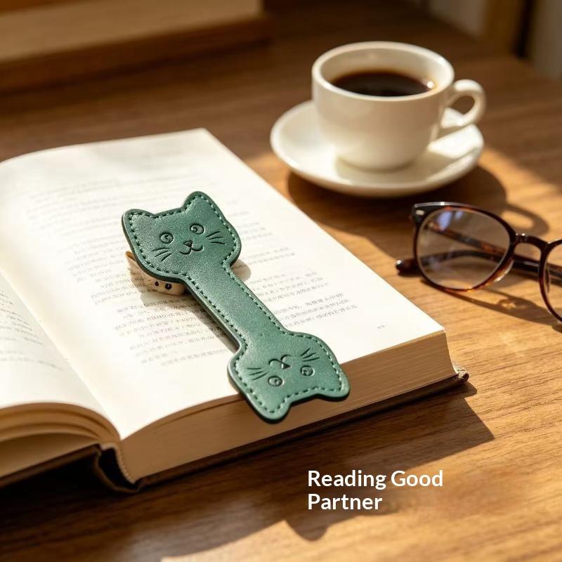 かわいい手作りPUレザー製マグネットブックマーク 犬の足跡  - Bookmark Magnetic Clip のレビューと価格