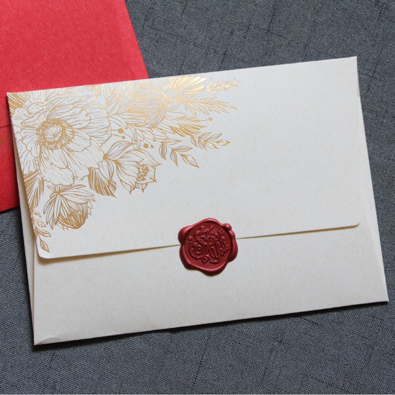 10 個スタンプなしハイグレードパール紙封筒結婚式招待状ヨー - Letter Envelope Kraft のレビューと価格