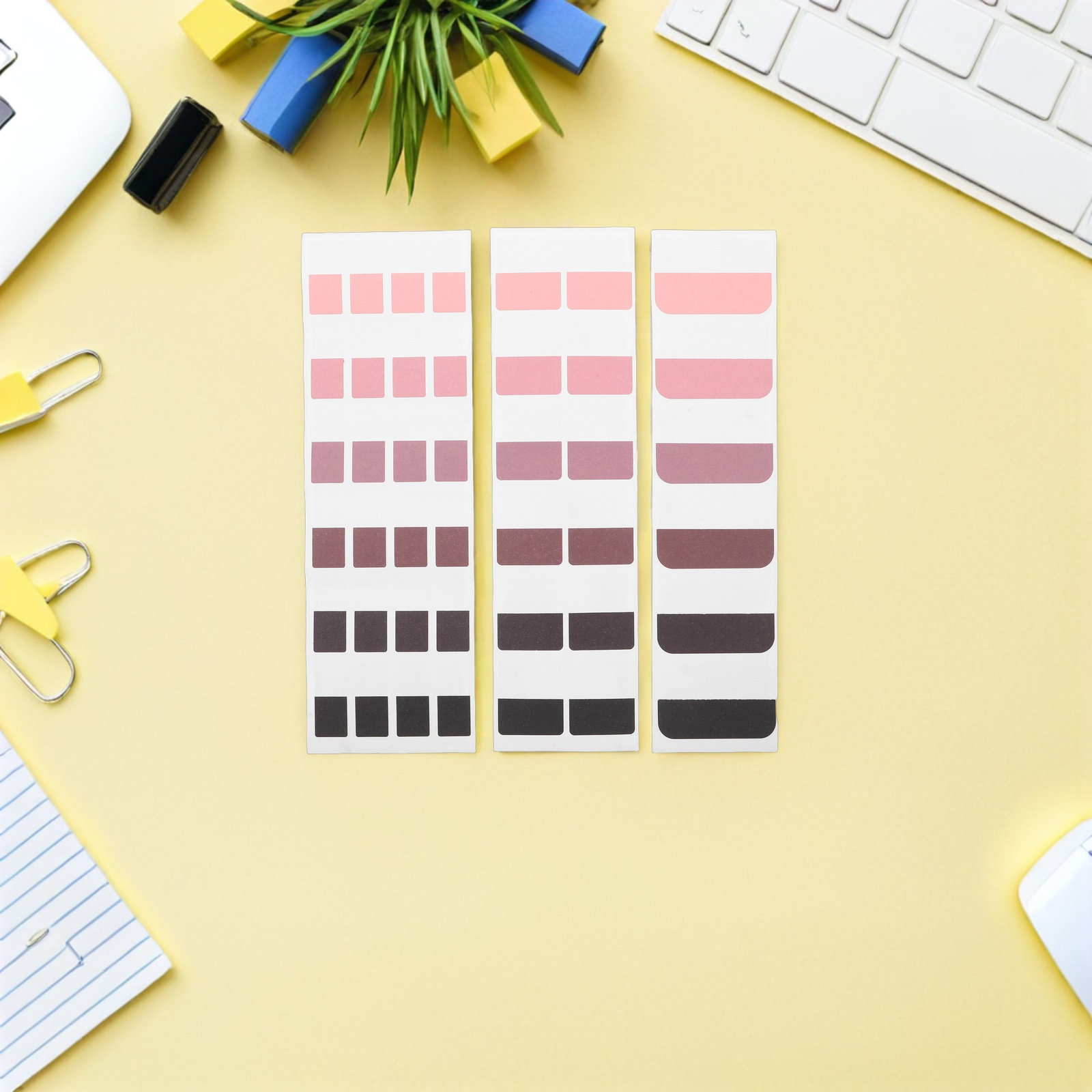 3個入り グラデーションカラーのインデックスタブ、粘着式ペー - Index Tab Divider のレビューと価格