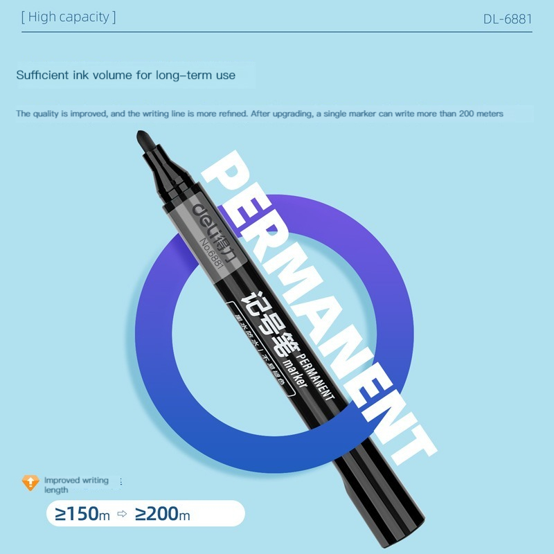 デリ-プラスチックアートペン,3/6本セット,耐油性,垂直ペ - Whiteboard Marker Set のレビューと価格