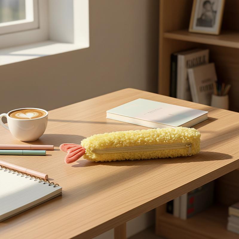 かわいいエビの尻尾のぬいぐるみペンケース ふわふわ文房具オー - Ideal Stationery & Office Supply のレビューと価格