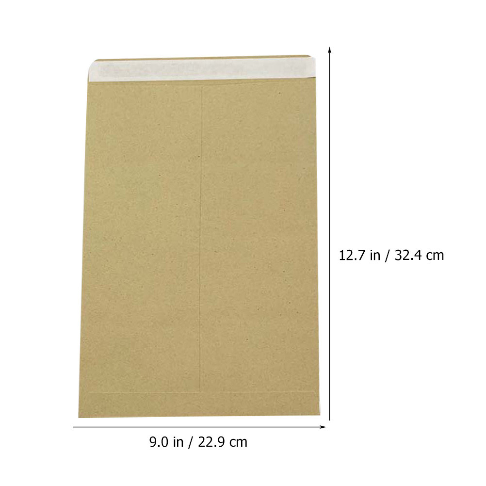 25 個プレミアム厚手のクラフト紙封筒強力な粘着性の開封防止 - Letter Envelope Kraft のレビューと価格