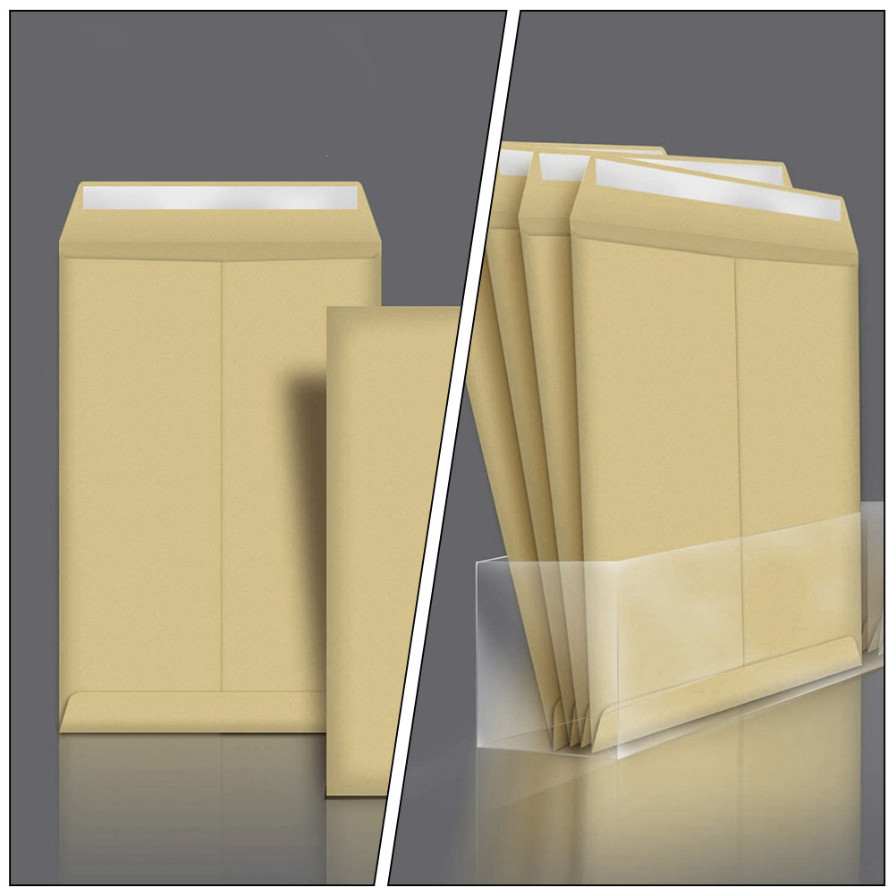 25 個プレミアム厚手のクラフト紙封筒強力な粘着性の開封防止 - Letter Envelope Kraft のレビューと価格