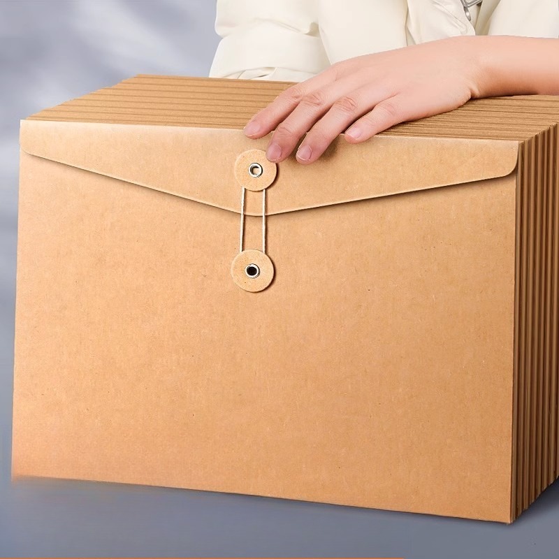 10 個クラフト紙 A4 ファイル封筒ドキュメントバッグ紐留 - Letter Envelope Kraft のレビューと価格