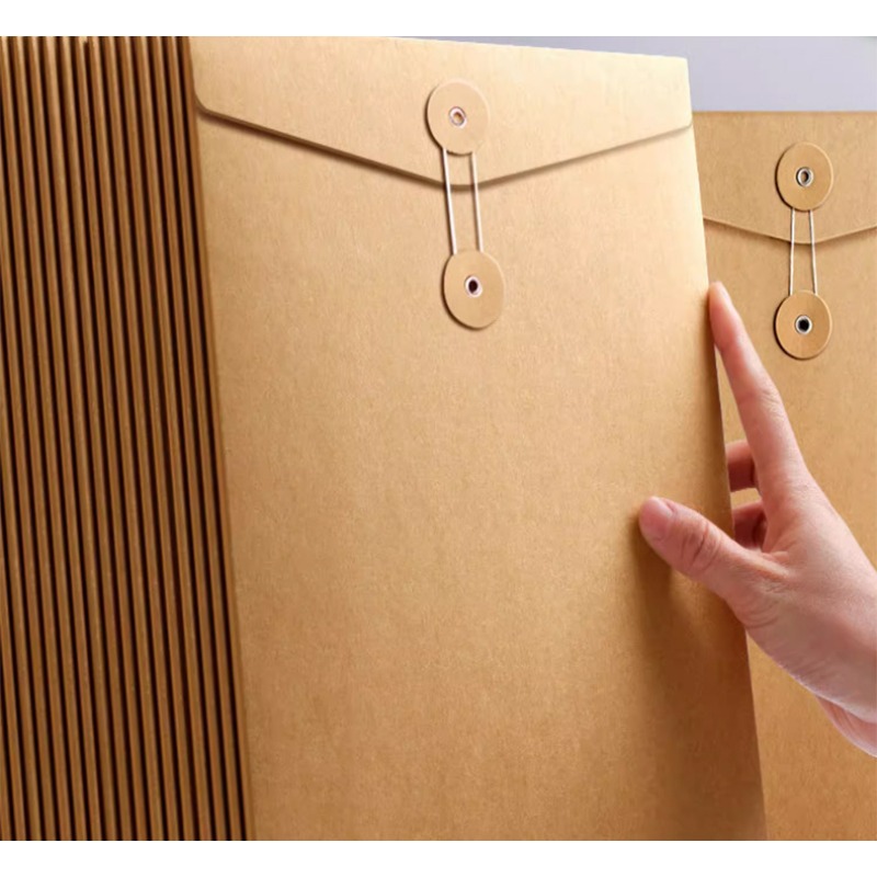 10 個クラフト紙 A4 ファイル封筒ドキュメントバッグ紐留 - Letter Envelope Kraft のレビューと価格